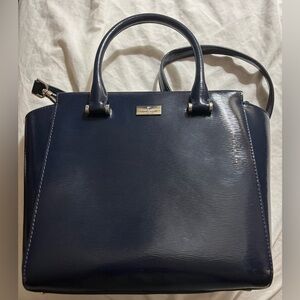 Kate Spade Bixby Place medium satchel Nightcap Blue New with tags